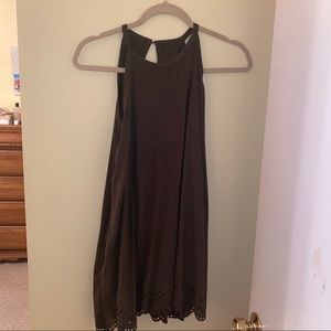 Boutique suede olive dress